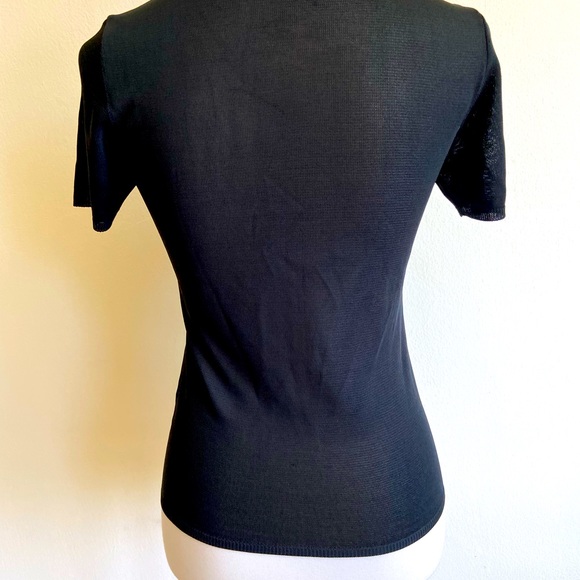 DEMOO Designer Black Top - MINT CONDITION - Picture 6 of 9